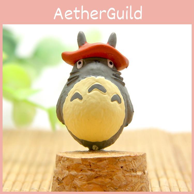 My Neighbor Totoro Pvc Ornament With Mushroom On The Top Of The Head For Gift