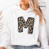 Women Hoodies Tops Funny Heart Leopard Print Hoodie Fashion Clothing Casual Female Sweatshirts Heart Leopard Fashion Streetwear