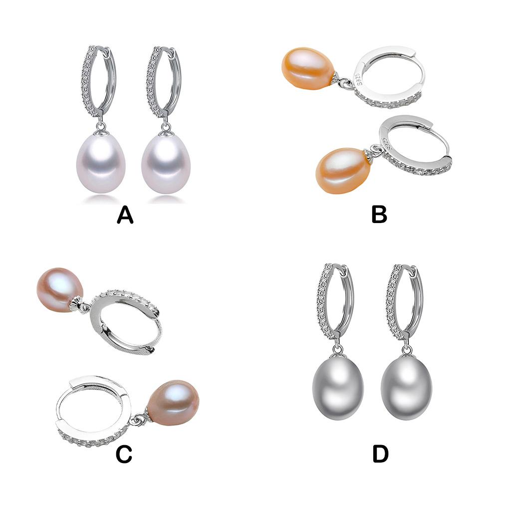 2X Жемчужные серьги Подвеска на ухо Модная бижутерия Разноцветные Тонкая работа Не ржавеющие Милый подарок Женские аксессуары