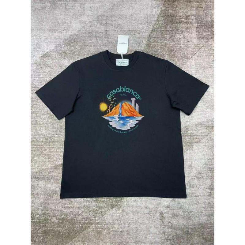 230g Cotton Short Sleeve T Shirt Men Women Casual Streetwear Loose Fit Round Neck