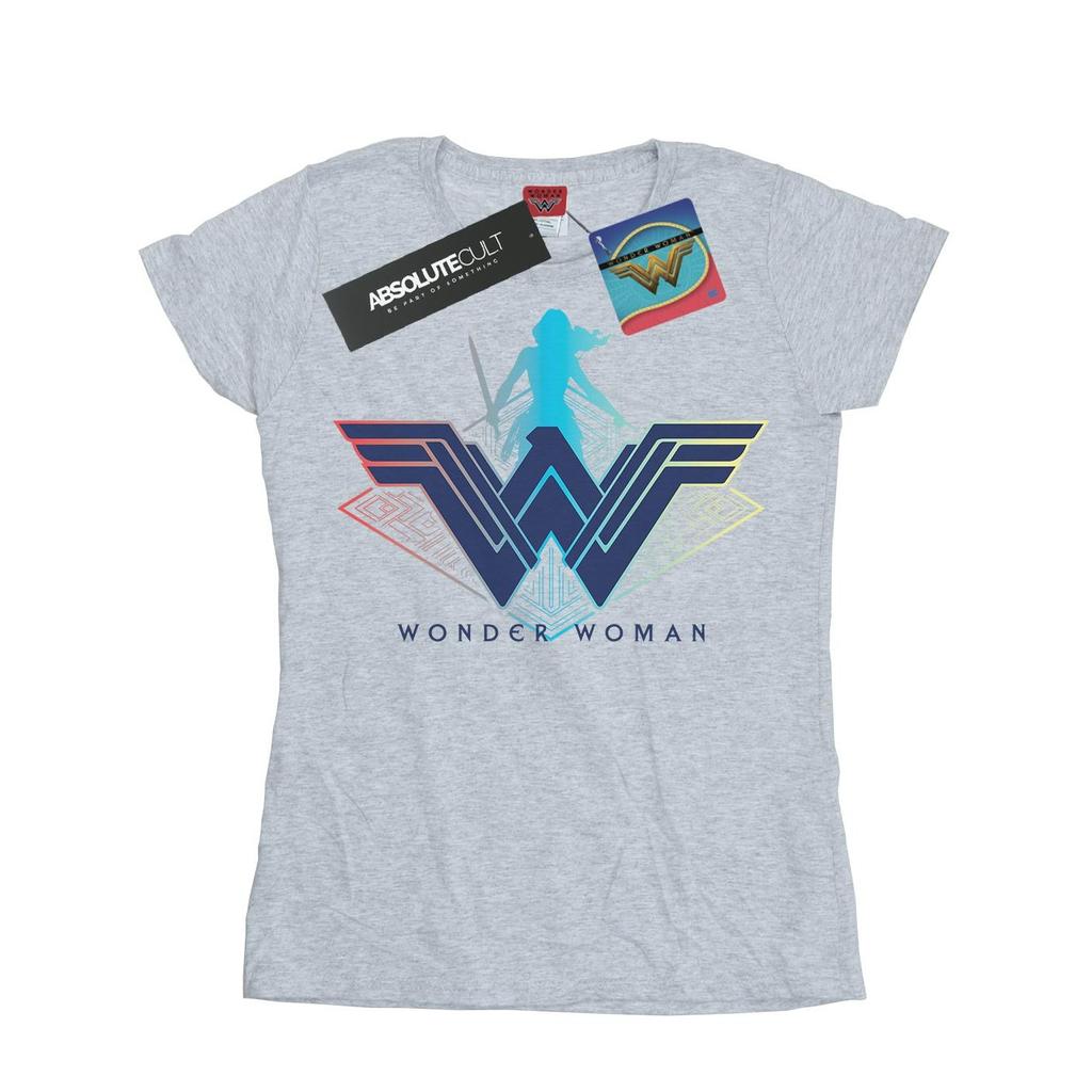 DC Comics Womens/Ladies Wonder Woman Warrior Logo Cotton T-Shirt