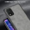 Чехол для Xiaomi Mi 10 Lite 5G Роскошный чехол для телефона из искусственной кожи для Xiaomi 10 Lite Mi10 Lite Задняя крышка Силиконовая матовая защита