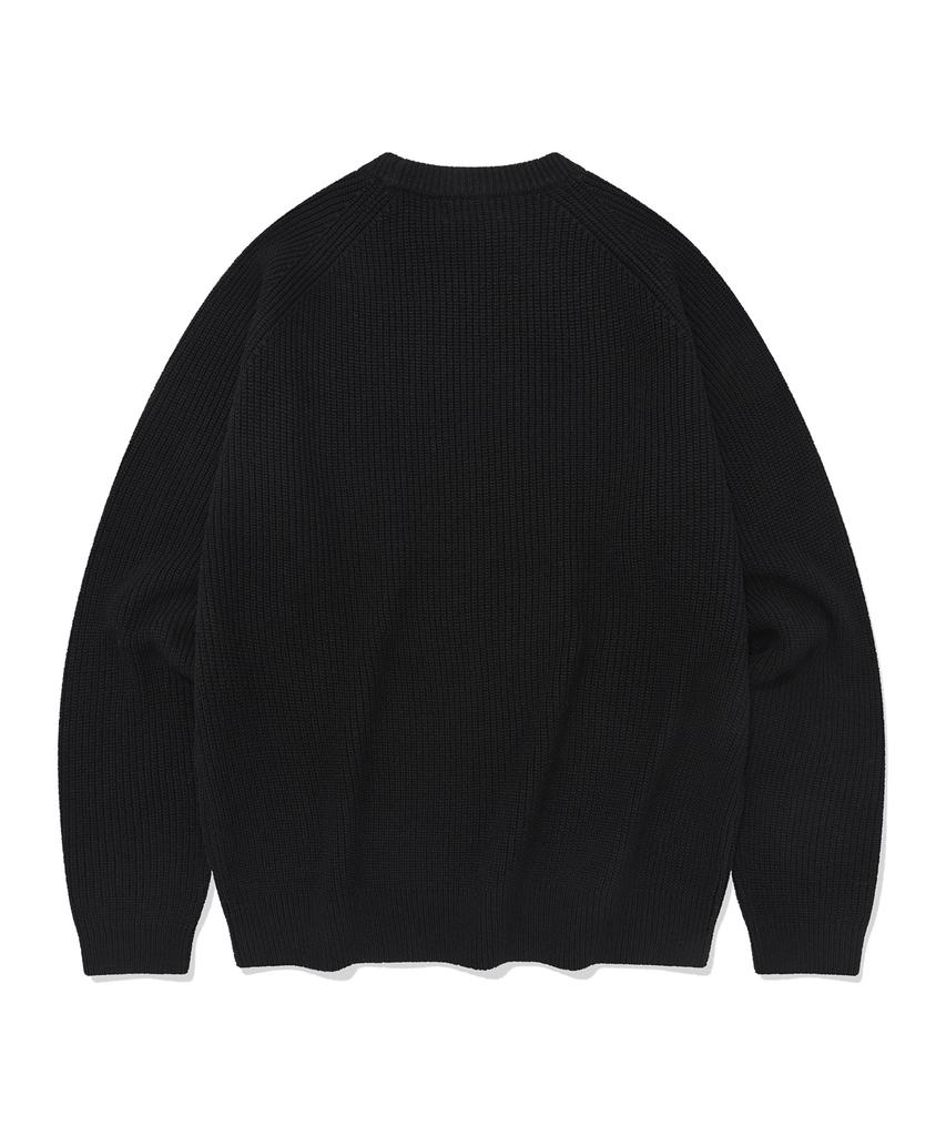 COVERNAT Middle C Logo Crewneck Knit Black