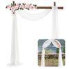 1pc/2pcs 70*550cm Elastic Chiffon Arch  Drapery For Wedding Decoration Stage Background Cloth Gauze
