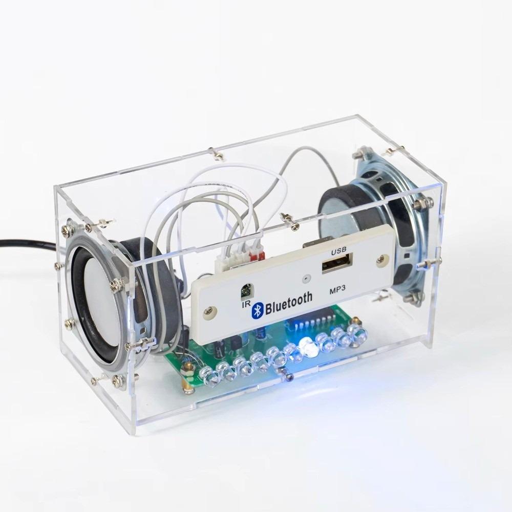 Multi-Functional Bluetooth Speaker Kit Music Spectrum Stereo Speaker Kit Electronics Learning