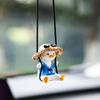 Качающаяся утка для автомобиля, игрушка-украшение, гипс, забавная, милая, подвесные аксессуары, автомобильное подвесное украшение, декор салона