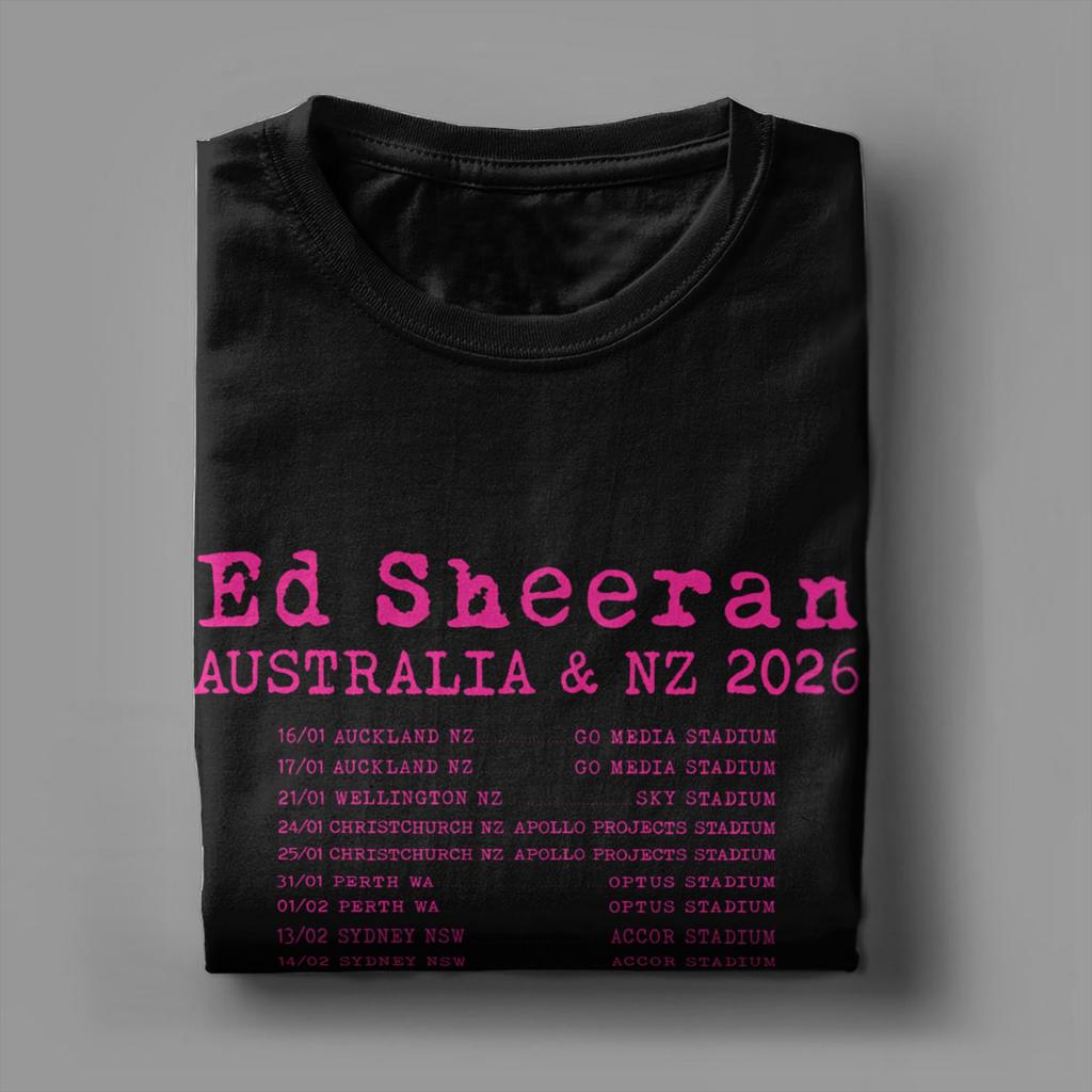 Футболка с принтом Ed Sheeran для мужчин и женщин Хлопковая одежда