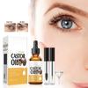 Castor Oil, Eyelash Growth Oil Promotes Hair Growth, Nourishes Skin, Scalp and Lashes Volumizing Eyelash Lengthening Mascara Set, 50ml