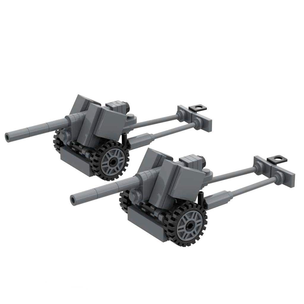 Блочный конструктор Гаубица M777 Флак 36 pak40 M102 M198 Бофорс 40мм Зенитное Противотанковое Орудие Артиллерия Линкора Военный Набор Кирпичиков