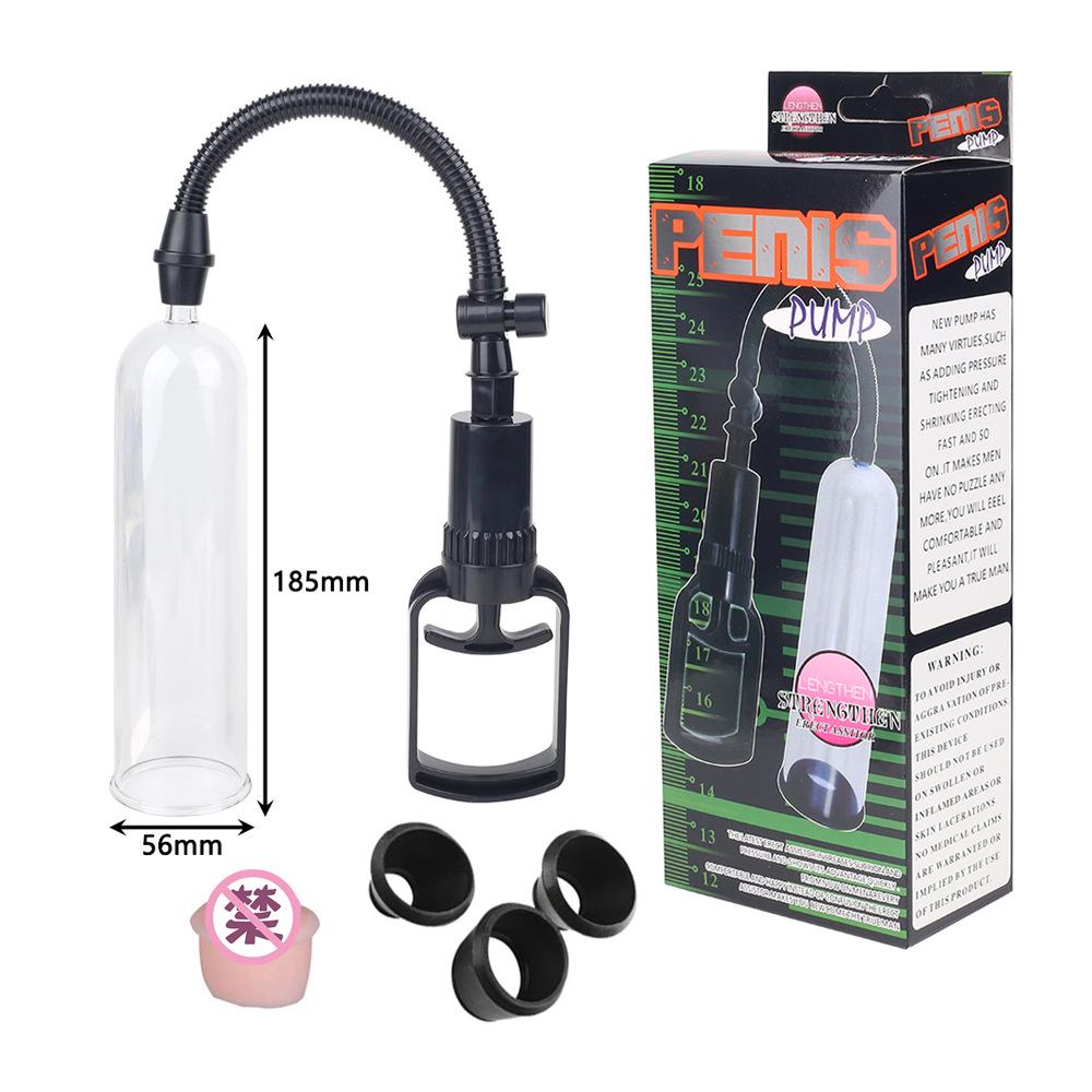 Compact Vacuum Penis Pump Trainer with Grip: Negative Pressure Enlargement Device for Men