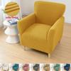 Jacquard Tub Sofa Cover Stretch Spandex Club Armchair Slipcovers Polar Fleece Elastic Single Couch Covers for Study Bar Counter