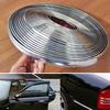 5 M * 12 Mm Chrome Car Moulding Strip Trim ADHESIVE Cover Tape Decor Protection