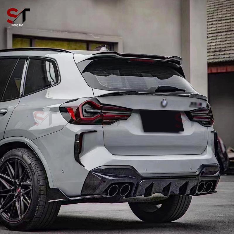 2022 BMW X3M F97 Комплект диффузора-губы заднего бампера из углеродного волокна