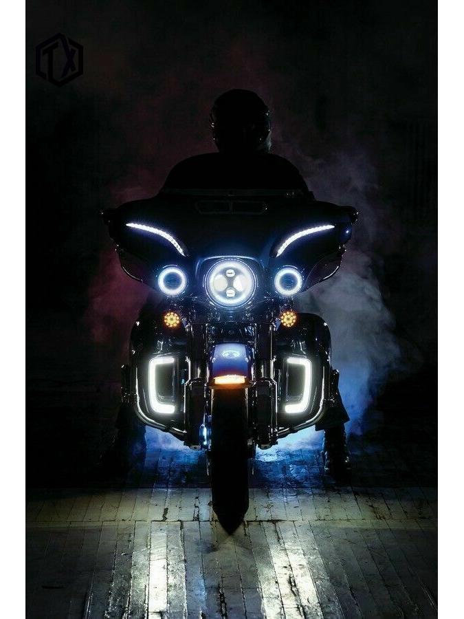 LED DRL Turn Signals for Harley Street/Road King/Electra Glide Fairing Lowers (14-21)