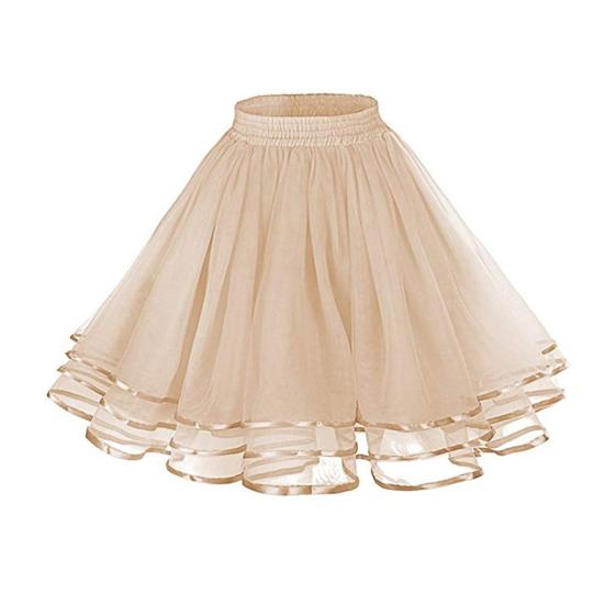 Юбка-подъюбник для девочек из пышного тюля с эластичной завышенной талией, пышная 3-слойная юбка из тюля, юбка на атласной подкладке, платье-юбка