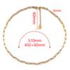 10pcs 5pcs 2pcs Stainless Steel 4x12mm Frame Link Chian Necklace Extended Chain Lobster Clasp Disc Tail Charm DIY Jewelry Making
