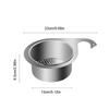 1/2 PCS Stainless Steel Swan Sink Removable Strainer Basket Kitchen Filter Basket Hanging Drain Rack Wet & Dry Drainage Racks