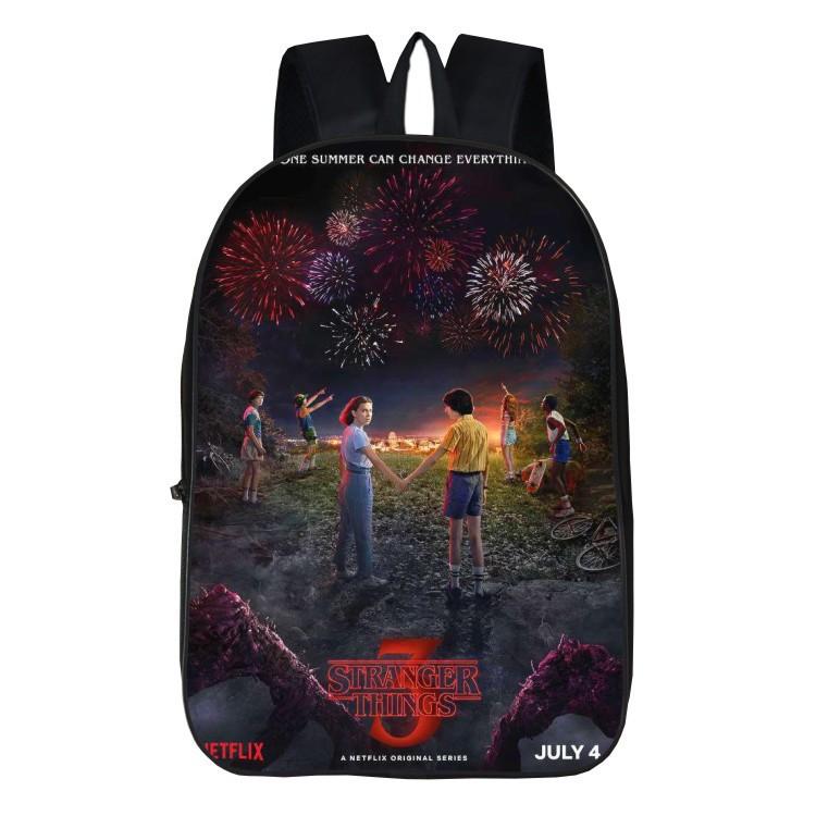 Школьная сумка Stranger Things 3 Strangerthings3 Мультяшный рюкзак Студенческий Зеленые плечи