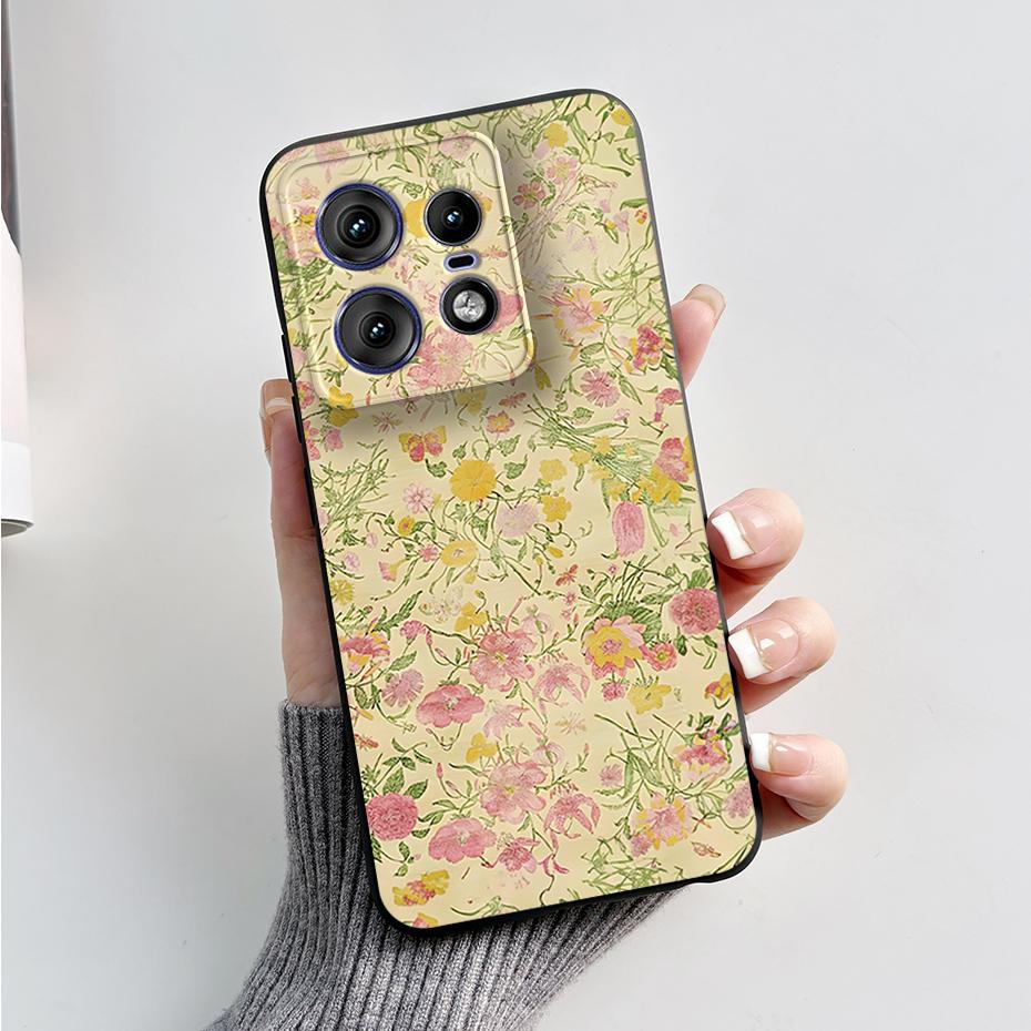 For Motorola Edge 50 Pro Ultra Fusion Case Stylish Pattern Soft Silicone Back Cover for Moto Edge 50 Pro Ultra Fusion Capa Funda