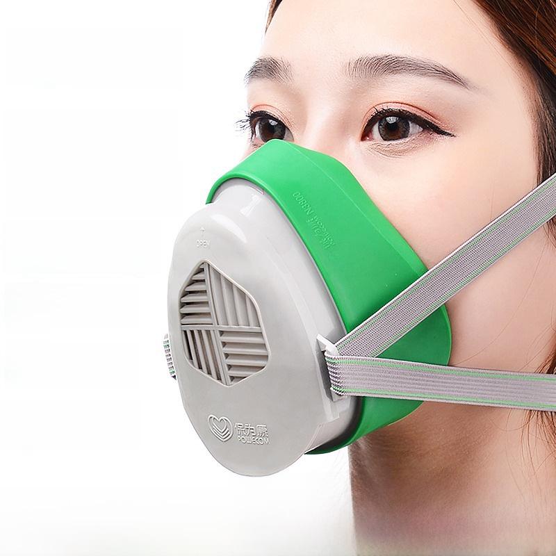 Промышленная пылезащитная маска Baoweikang N3800 с фильтром N3803 для защиты от цементной и шлифовальной пыли