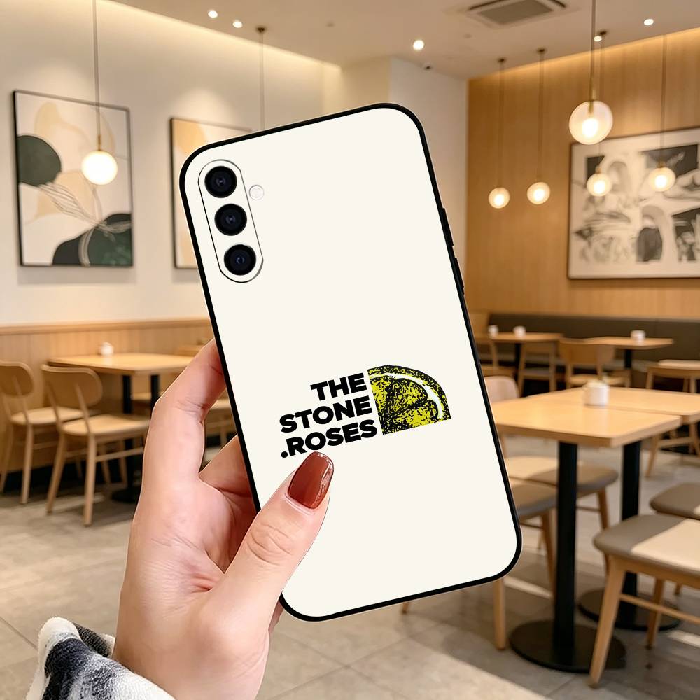The S-Stone Z-Roses Band Singer Phone Case For Samsung Galaxy A73,A72,A71,A70,A53,A52,A51,Soft Silicone Black Cover