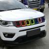 Front Grille Grill Frame ert Ring Trim Cover for Jeep Compass 2017+Multicolor