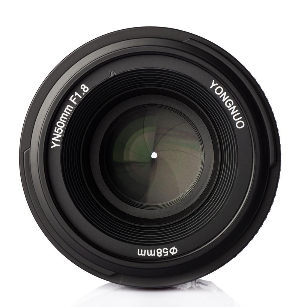 Объектив с одной фокусировкой YONGNUO Nikon YN50 мм, полноразмерный, совместимый с байонетом Nikon F. Стандартные объективы D5, D4, D810, D800, D750, D300, D7. Совместим с серией F1.8N,