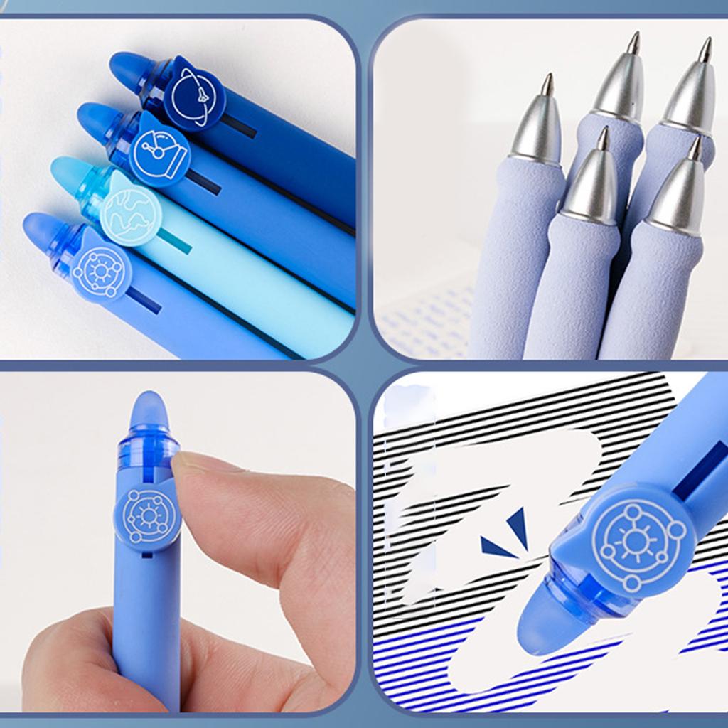 4 шт. мультяшная стираемая гелевая ручка выдвижная гелевая ручка удобная ручка для студенческого вознаграждения 0,5 мм наконечник гладкий для письма