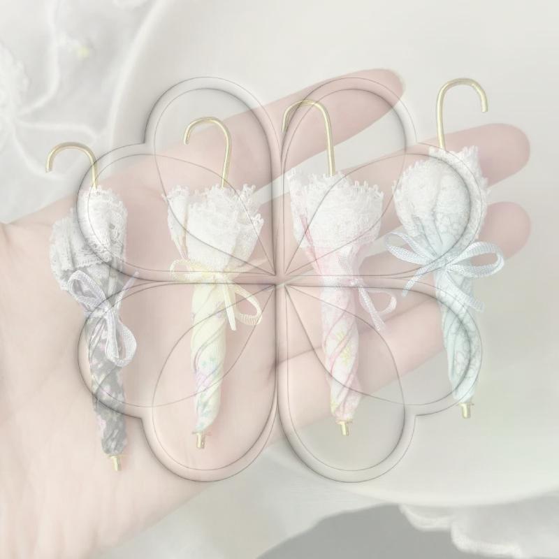 Creative Mini Doll Umbrella Adorable Pography Prop Small Toy Umbrella For 1/6 Dolls Diy Dollhouse Ornament Girls Present
