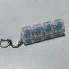 Finger Keyboard Keycap Pinch Toy 4Keys Fidget Keychain Relaxing Button Keycap