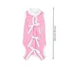 Pet Clothing AntiLicking Sleeveless Cat Recovery Garment with Tie Closures Safeguarding