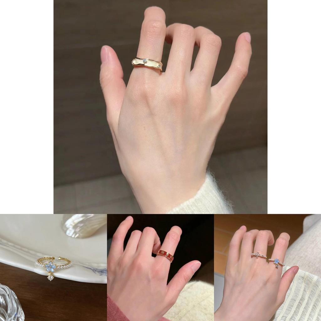 Trendy S925 Pure Silver Ring With Beautiful Pearl Floral Detailing For Women