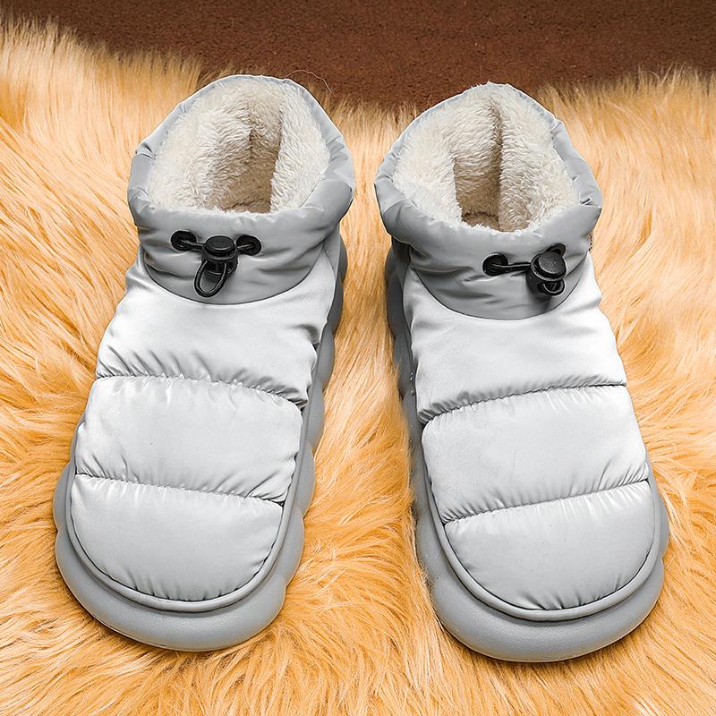 Мужская теплая зимняя хлопчатобумажная обувь. Женские теплые меховые домашние тапочки. Нескользящие плюшевые тапочки из ЭВА. Домашняя обувь для пар на толстой подошве. Шлепанцы. Детские тапочки.