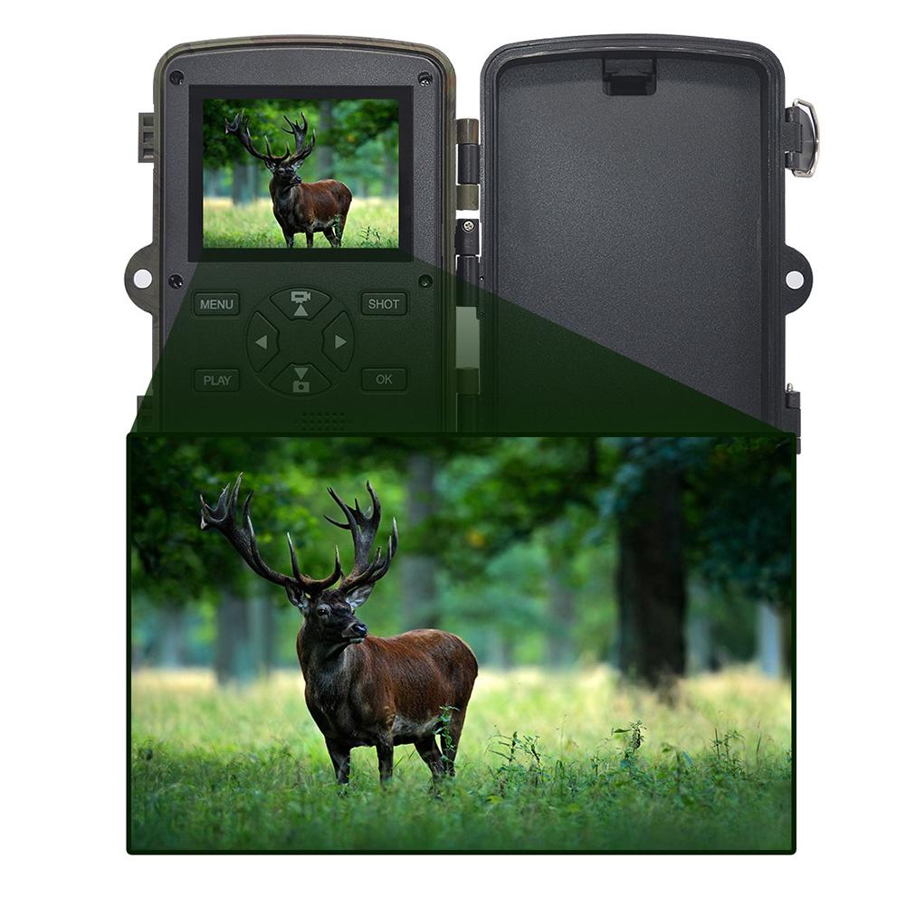 Прочная дистанционная высококачественная камера для охотничьих троп 0,2 с, уличный USB-водонепроницаемый кабель 1080p, 2,4-дюймовый ЖК-дисплей