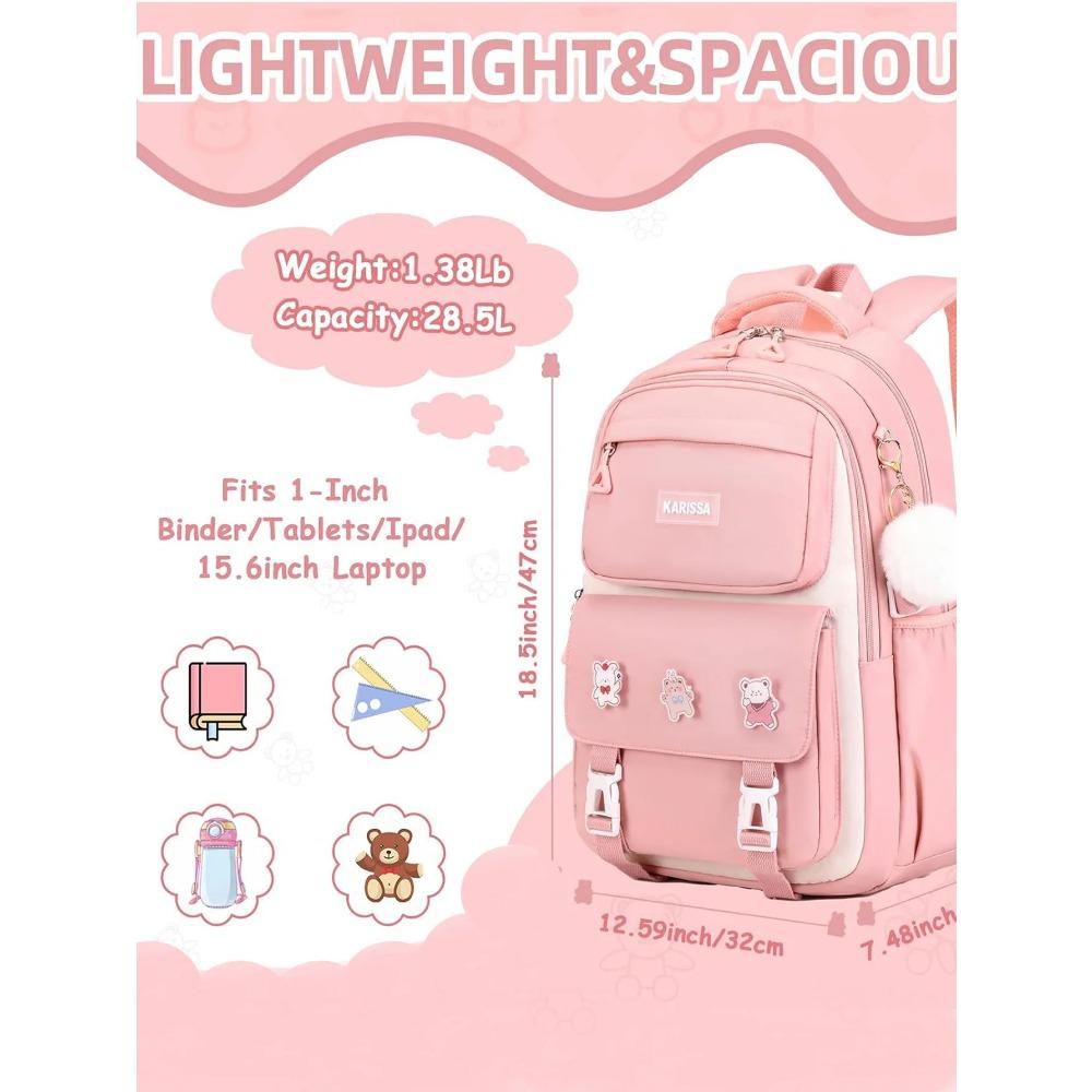 Девушка розовый школьная сумка рюкзак колледж рюкзак для подростков женщин детей женский школьный рюкзак начальная высокая сумка рюкзак подростков ребенок