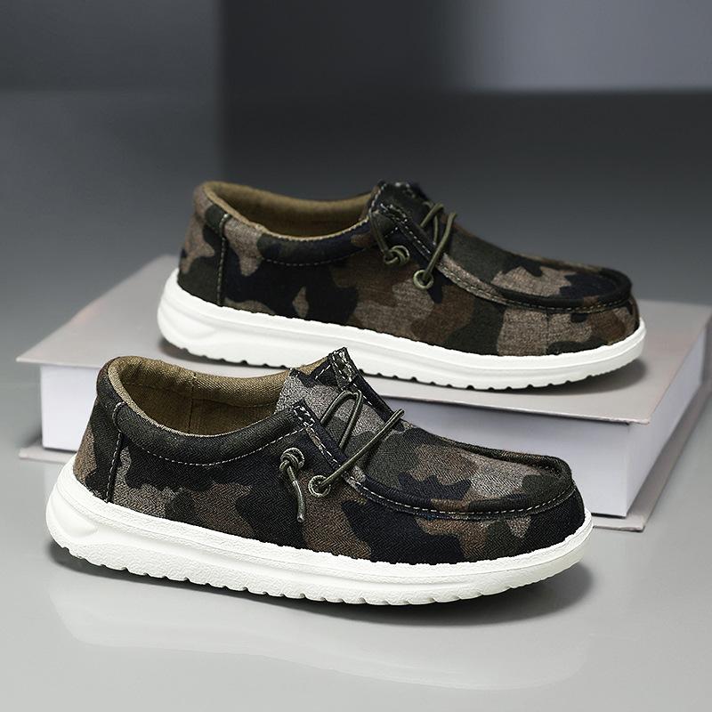 Simple Cloth Shoes, One Pedal, Lazy Shoes, Parent-child Low-top Height-increasing Shoes, Casual Daily Foot Cover, Flat Heel and Non-slip Classmates