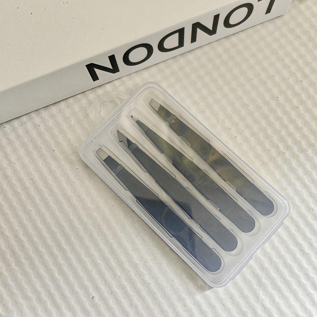 Розовый набор пинцетов для бровей и ресниц - Набор инструментов для стрижки из 2/3 предметов.