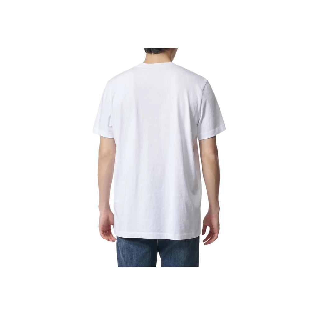 Moncler Cotton Logo Graphic Crew Neck Short Sleeve T-Shirt Men Tops White I10918C000648390T001