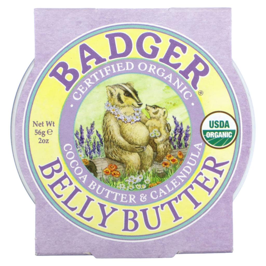 Badger, органическое масло для живота, какао-масло и календула, 2 унции (56 г)