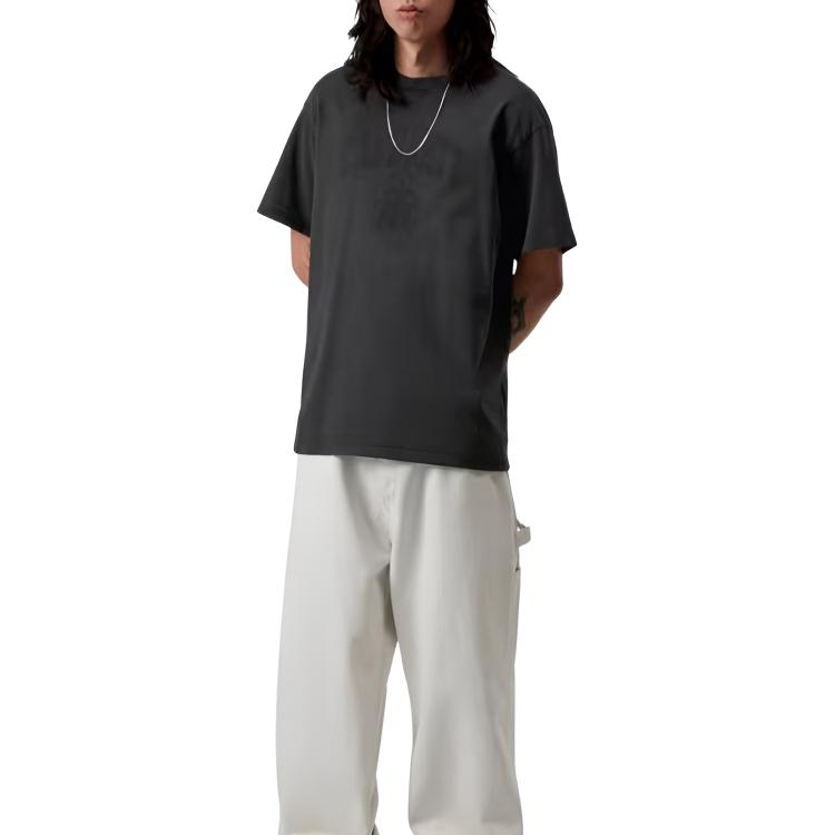 Carhartt WIP SS26 Футболка с коротким рукавом Faded Pond Corps Свободная Мягкая Винтажная Потертая Повседневная Футболка с коротким рукавом Мужские топы I036064-89-60