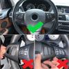 Для BMW X5 E70 2008 2009 2010 2011 2012 2013 Интерьер автомобиля Кнопка переключения на рулевом колесе Рамка из углеродного волокна Текстурный чехол