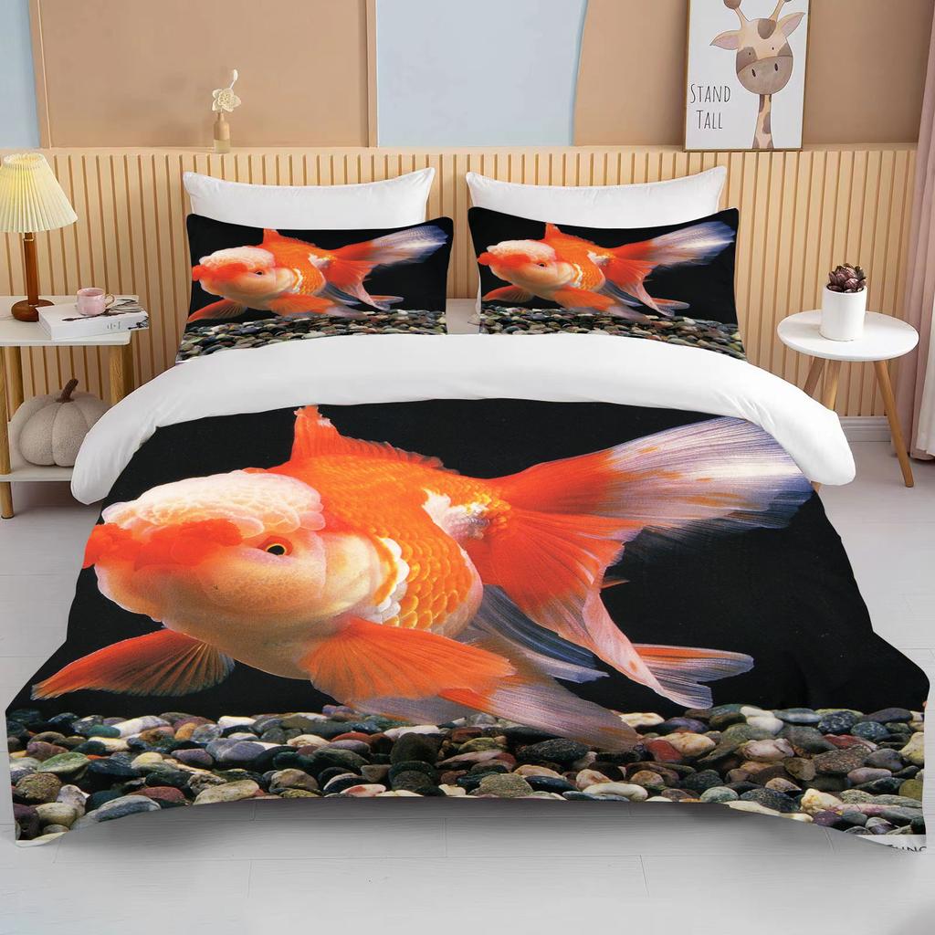 10 Sizes Cute Goldfish Bedding Set Custom Kids Boys Teens Video Game Duvet Cover For Youth New Game Controller Bedspread