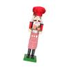 36cm Wooden Nutcracker Ornament Handpainted Scene Layout Accessories Party Favors Christmas Desktop Decoration Nutcracker Crafts