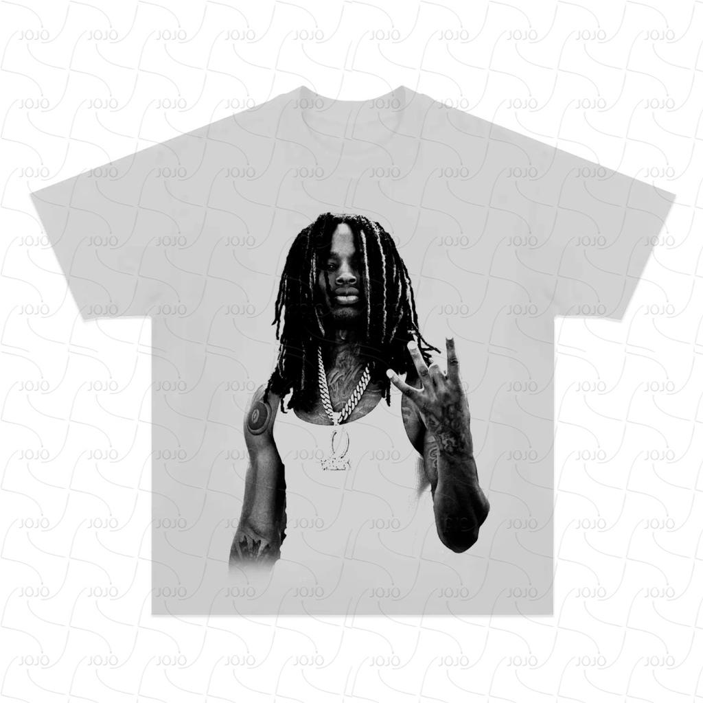 Rapper KING VON Retro Graphic T Shirt Men's Hip Hop Clothing T-Shirts Y2k Unisex Fashion Oversized Ghetto Gangster Top