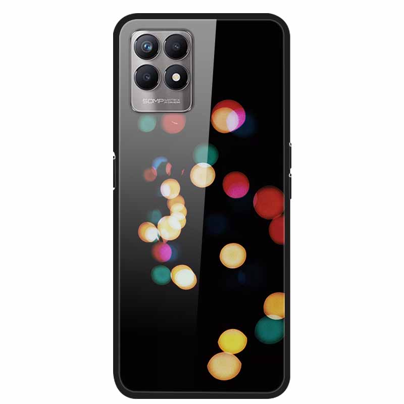For Realme 8i Cases Realme 8 5G Tempered Glass Hard Back Cover For Realme8 Phone Cases Soft Bumper Fundas for Realme 8 i Realme8