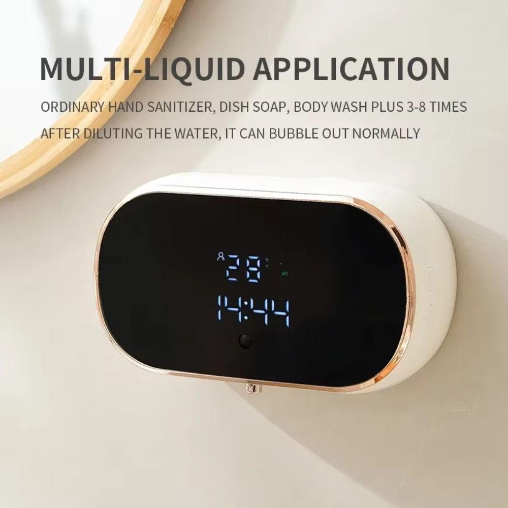 ABS Material Automatic Foam Soap Dispensers USB Charging Touchless Soap Dispenser Commercial Use
