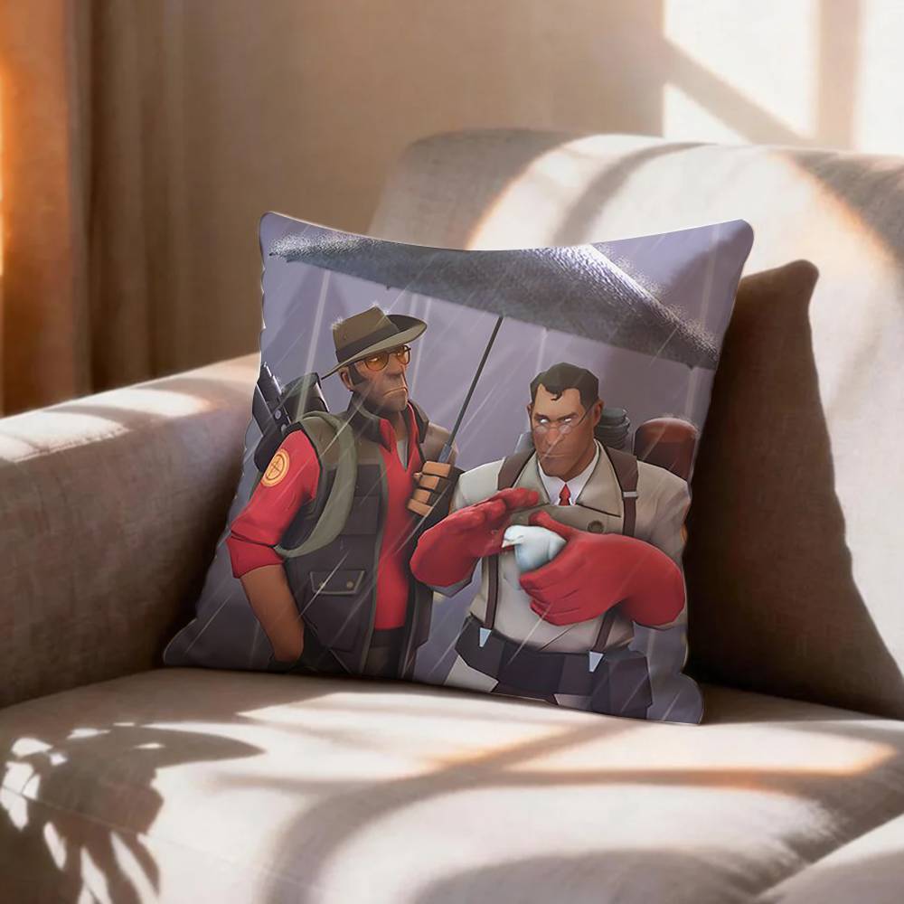 Scout Medic Team FFortress TF Pillow Case Pattern Printed Pillowcase For Living Room Sofa Cushion Cover