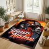 Personalized Crystal Velvet Carpet,Travis Scott Custom Printed Name, Plush Area Rug For Home Indoor Decor