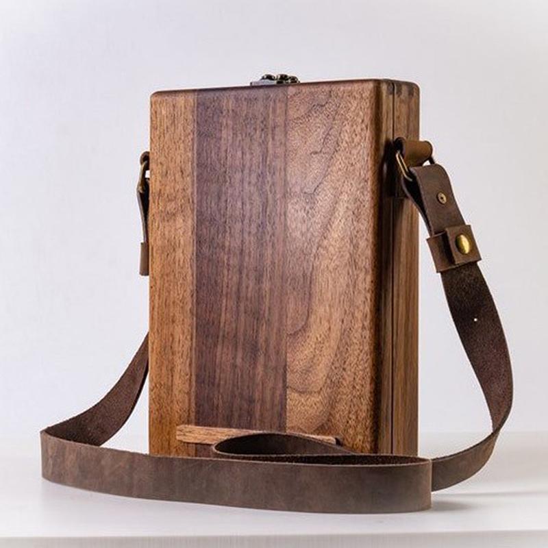 Ретро ностальгические писатели деревянные сумки-коробки женские деревянные сумки-мессенджеры сумки для эскизов на открытом воздухе сумки для хранения инструментов с крышкой сувенирные коробки сумки