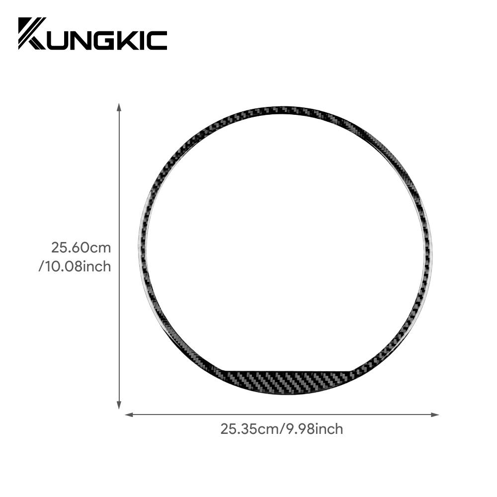 For MINI U25 F65 F66 F67 Cooper S E SE J01 J05 EV Real Soft Carbon Fiber Car Central Control Navigation Edge Protector Sticker